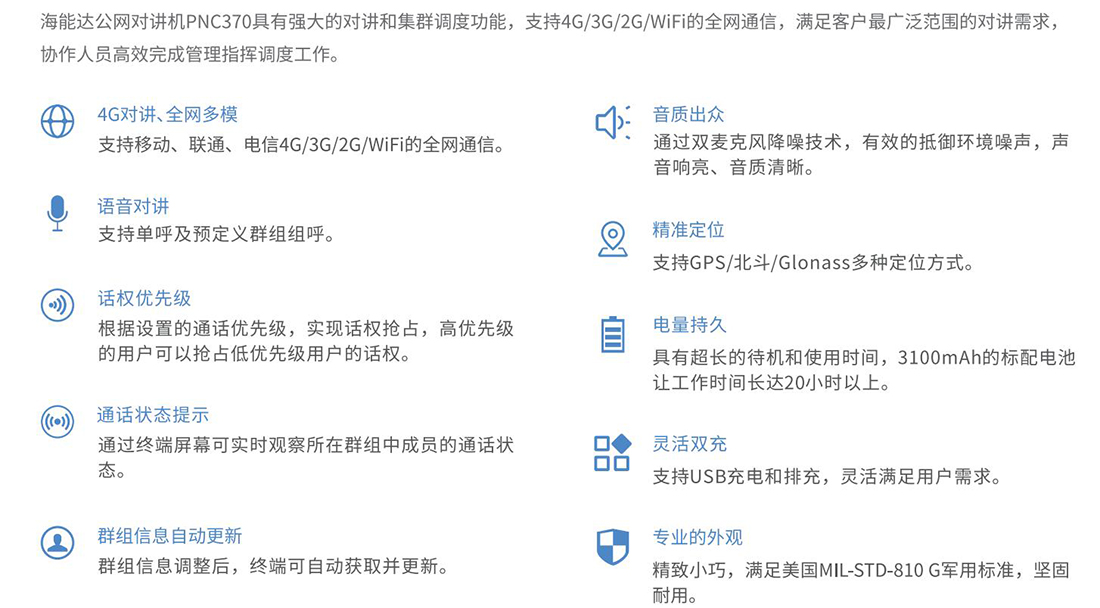 海能達(dá)PNC370公網(wǎng)對講機(jī)